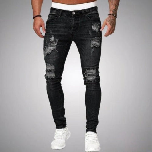 Fentley | Men's Stylish Ripped Jeans | Comfortable, Trendy, Versatile Fit