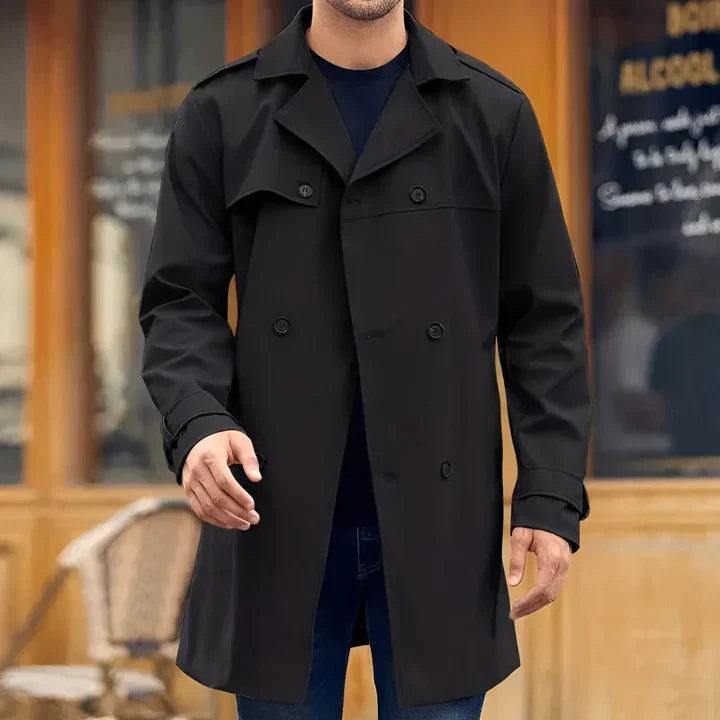 O'Sullivan | Elegant Men's Double-Breasted Overcoat for Winter Style | Warm, Tailored, Versatile