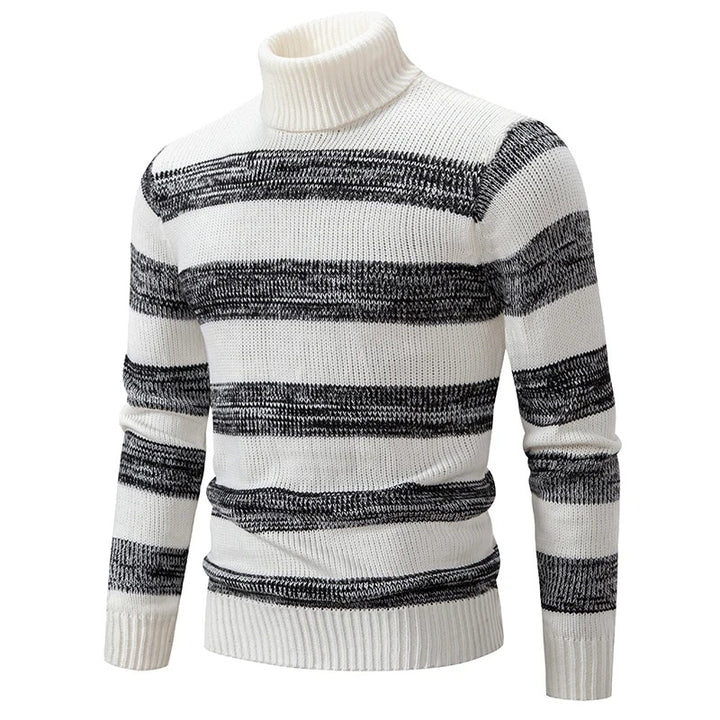 Liam - Men's High Neck Knitted Jumper | Luxurious Warmth & Timeless Style | Versatile Elegance