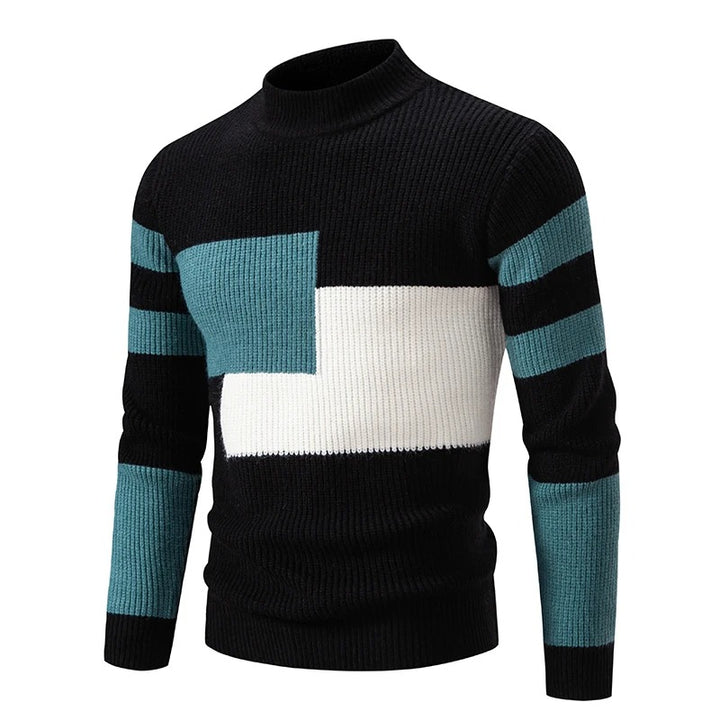 Liam - Men's High Neck Knitted Jumper | Luxurious Warmth & Timeless Style | Versatile Elegance