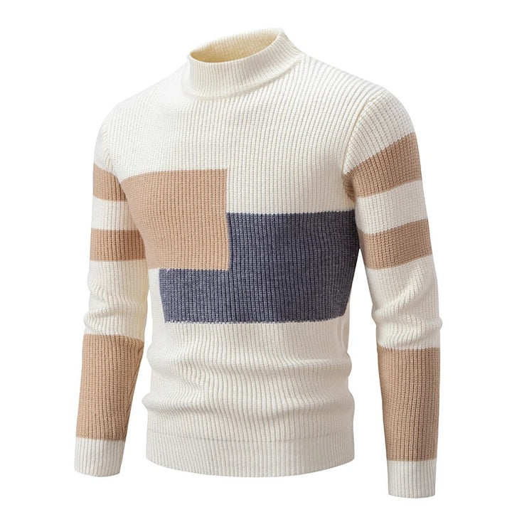 Liam - Men's High Neck Knitted Jumper | Luxurious Warmth & Timeless Style | Versatile Elegance