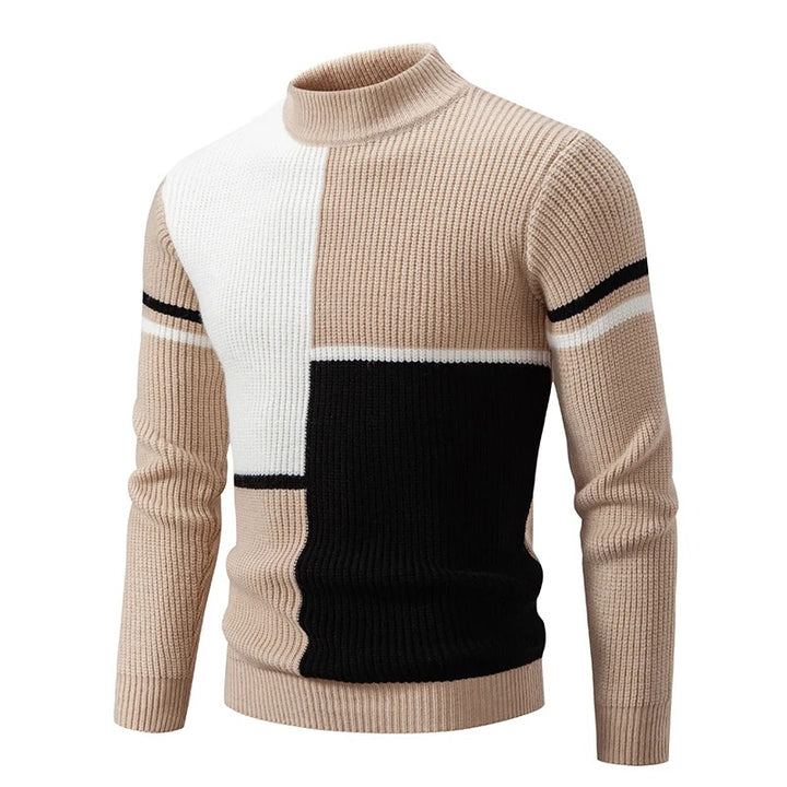 Liam - Men's High Neck Knitted Jumper | Luxurious Warmth & Timeless Style | Versatile Elegance