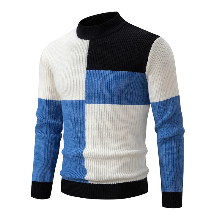 Liam - Men's High Neck Knitted Jumper | Luxurious Warmth & Timeless Style | Versatile Elegance