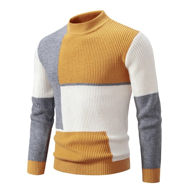 Liam - Men's High Neck Knitted Jumper | Luxurious Warmth & Timeless Style | Versatile Elegance