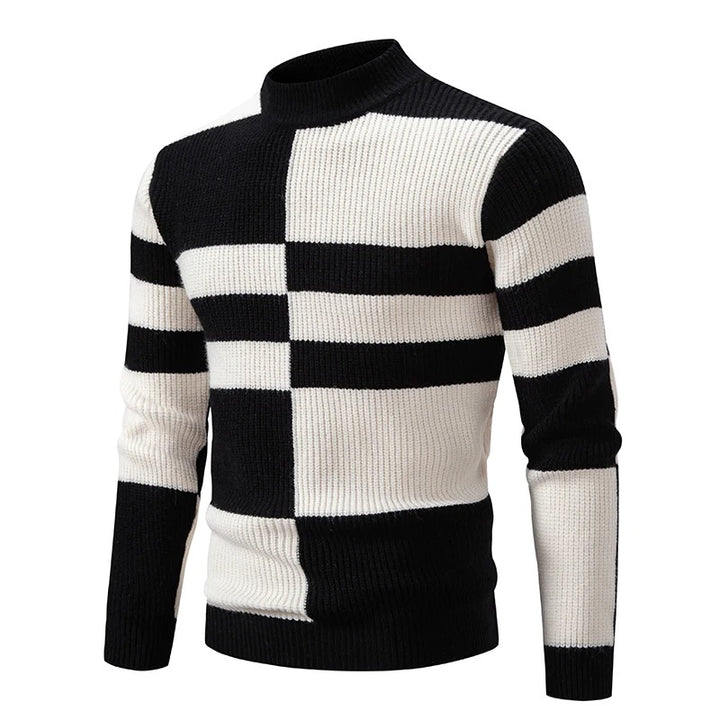 Liam - Men's High Neck Knitted Jumper | Luxurious Warmth & Timeless Style | Versatile Elegance